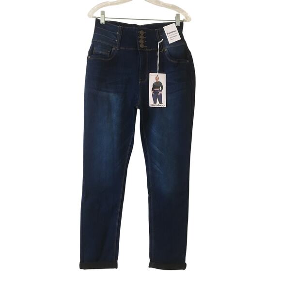 NWT Bamboo New York Collection Best Basic Size 15 High Waist Stretch jeans - Picture 1 of 6